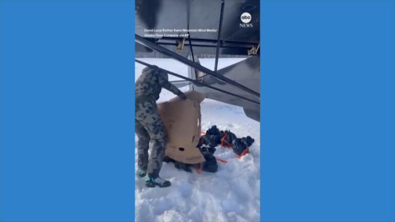 WATCH:  Thanksgiving turkeys air-dropped in rural Alaska