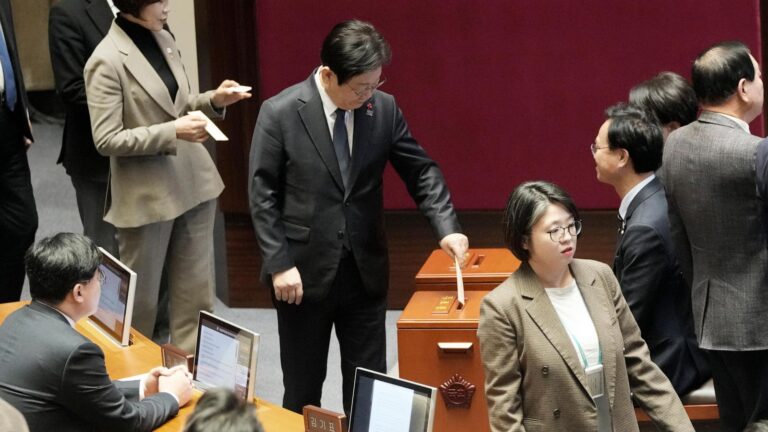 South Korea’s opposition-controlled National Assembly votes to impeach acting leader