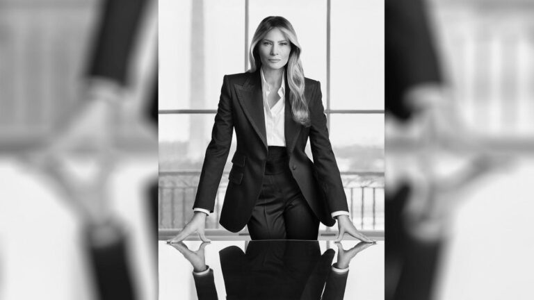 Melania Trump’s official portrait released by the White House