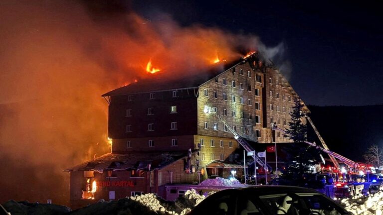 At least 66 dead in Turkish ski resort hotel fire