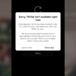 TikTok goes dark for some users ahead of ban