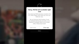 TikTok goes dark for some users ahead of ban