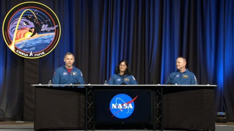 WATCH:  Crew-9 astronauts hold first press conference since return from space