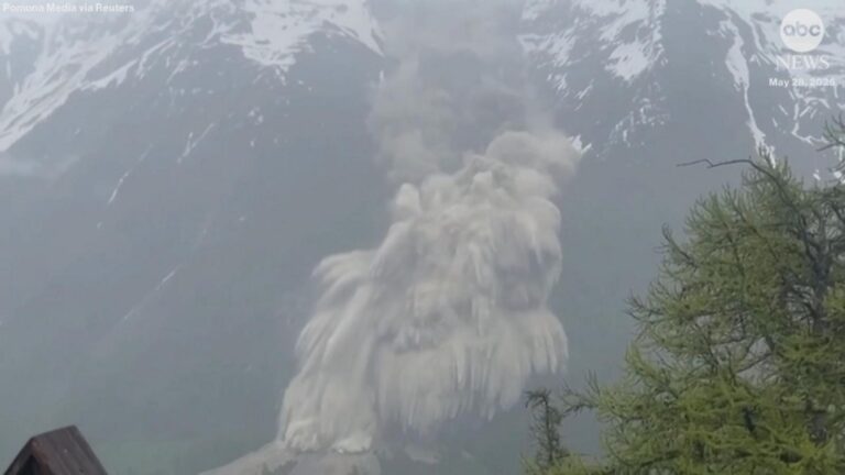WATCH:  Swiss glacier collapse buries mountain village