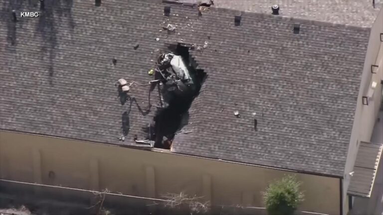 WATCH:  Car crashes through roof…again
