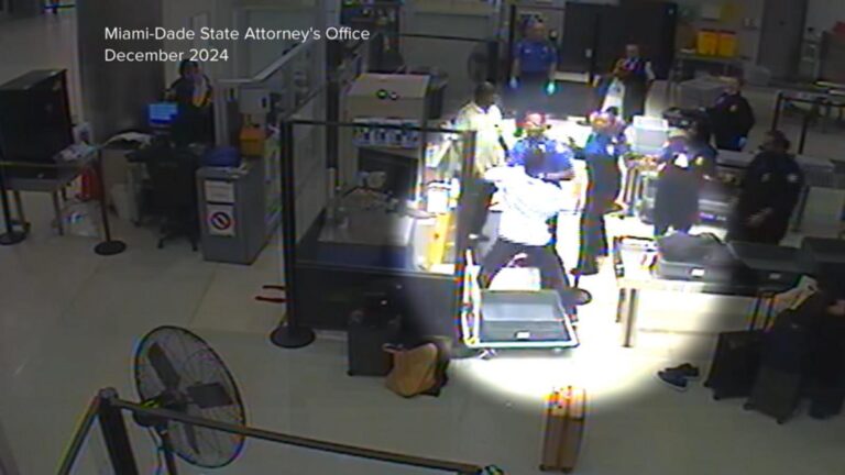WATCH:  Newly released video shows man attacking TSA agents at Miami Airport