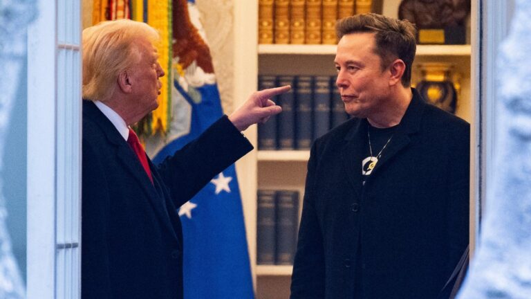 Elon Musk departing Trump administration