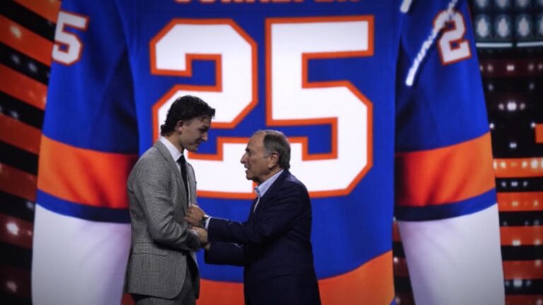 WATCH:  New York Islanders NHL draft pick honors late mother