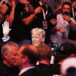 Trump attends UFC championship fight in NJ, taking a break from politics, Musk feud
