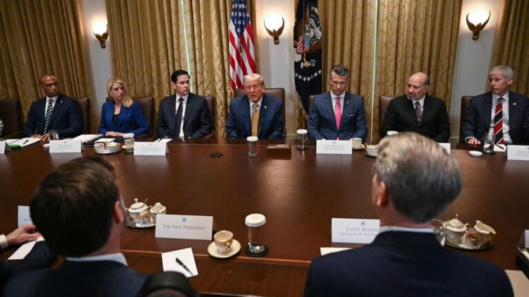 Trump admin live updates: Trump Cabinet gathers at White House