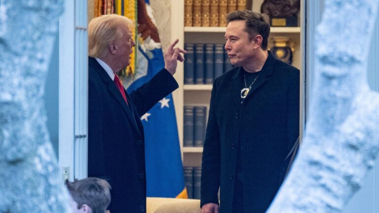 Trump says he’ll ‘look’ at deporting Musk as feud reignites
