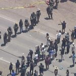 Federal agents clash with protesters during ICE raid at Southern California farm