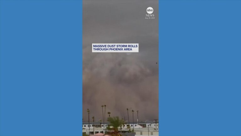 WATCH:  Massive dust storm rolls through Phoenix area