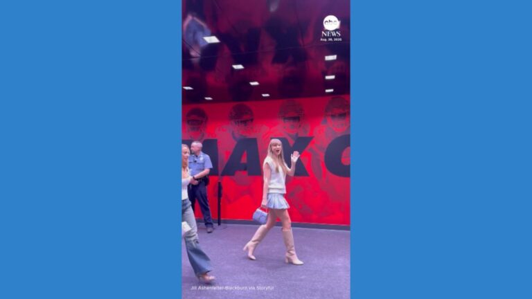 WATCH:  Taylor Swift and Travis Kelce spotted at college football game after engagement