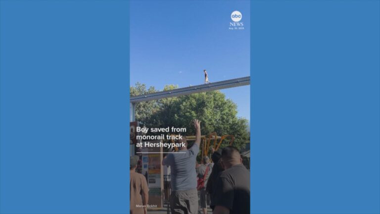 WATCH:  Boy saved from monorail track at Hersheypark