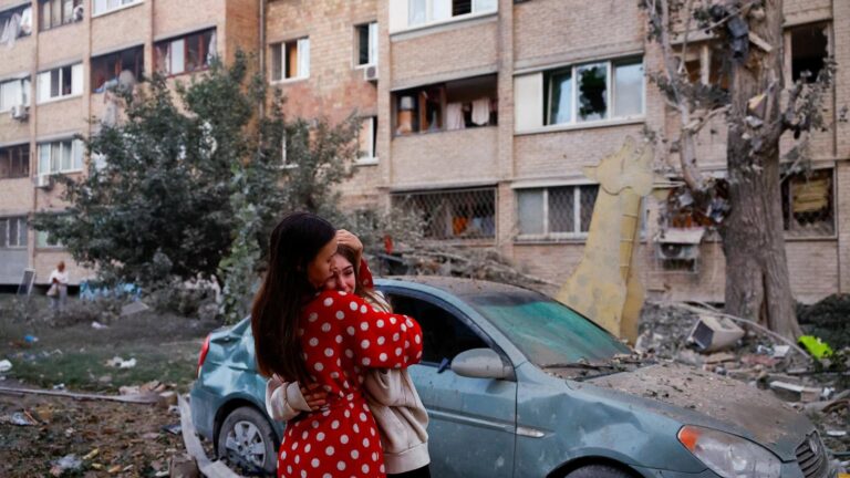 Kyiv hit with barrage of missiles in ‘massive attack’ from Russia