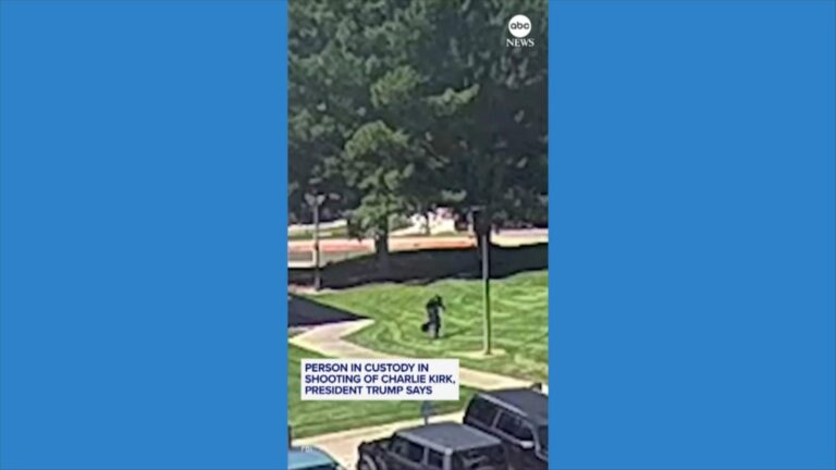 WATCH:  Person in custody in shooting of Charlie Kirk, Trump says
