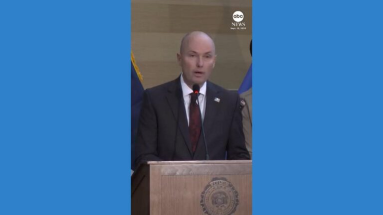 WATCH:  Utah governor says suspect in killing of Charlie Kirk is in custody