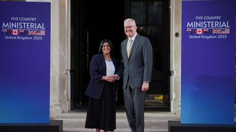 Kristi Noem joins ‘Five Eyes’ ministers at border security meeting in London
